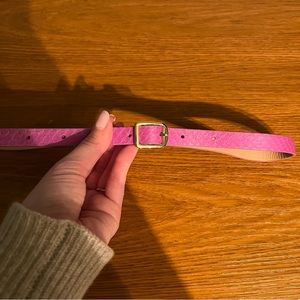 J.Crew Hot Pink Snake embossed belt